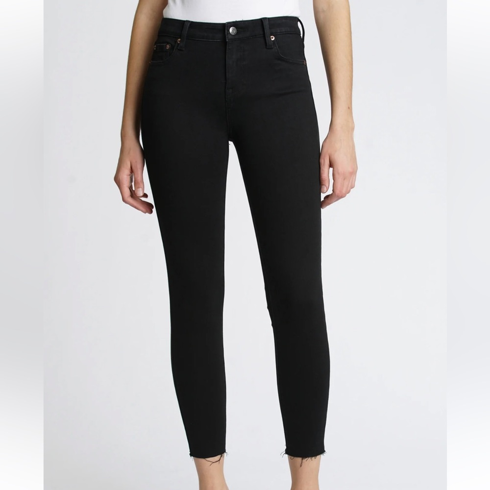 Pistols Audrey Mid Rise Skinny Jet Black Denim Jeans